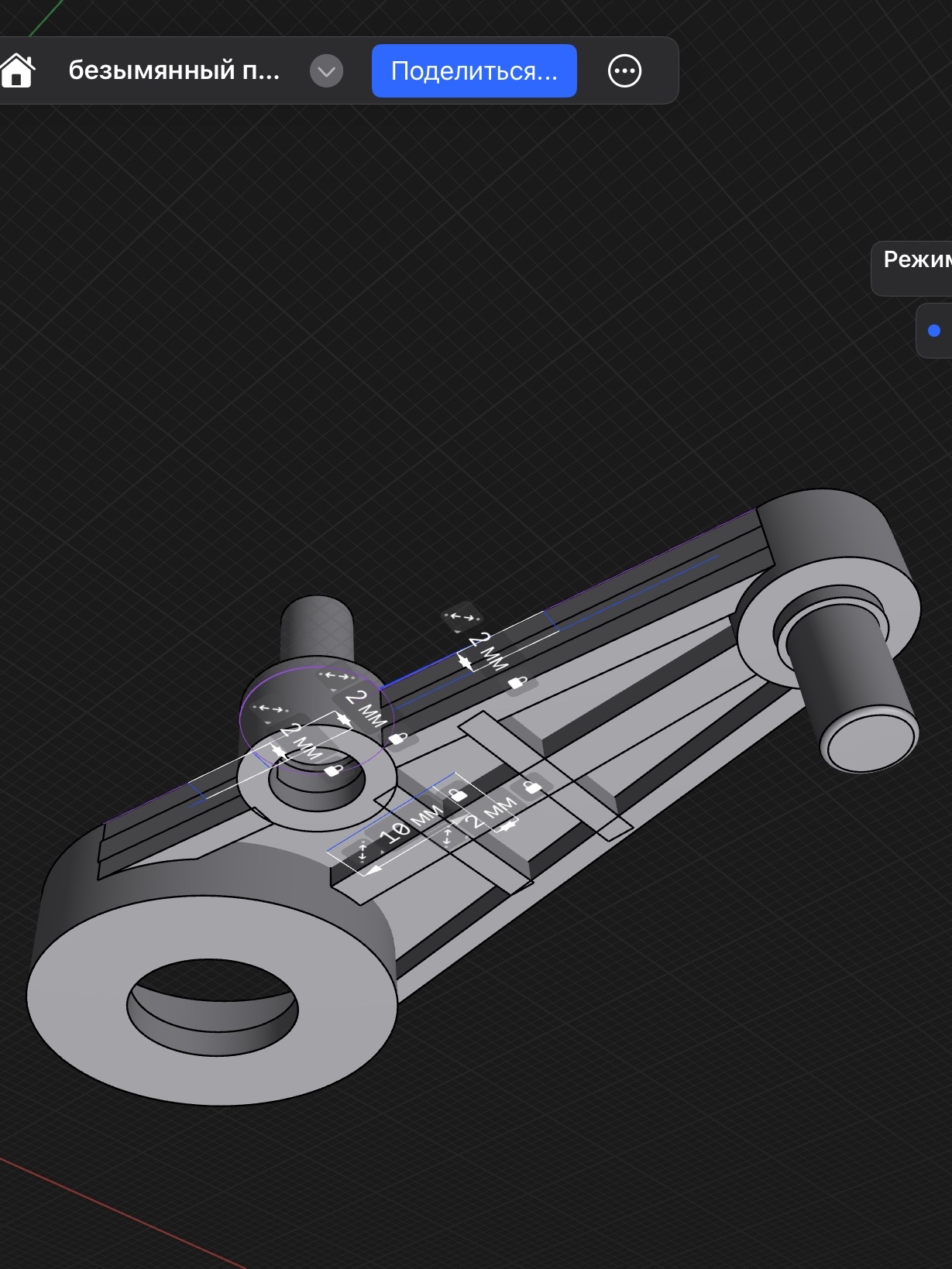 Запчасть автомобильной печки, ABS, 3D-сканирование